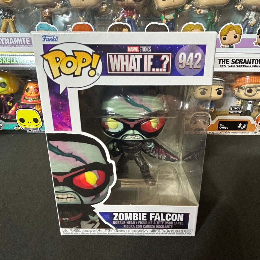 Funko Pop Marvel What If Zombie Falcon 942 Vinyl Bobble-Head Figure